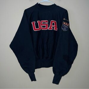 Vintage Atlanta USA Olympic Team Champion Premium Reverse Weave Crewneck medium